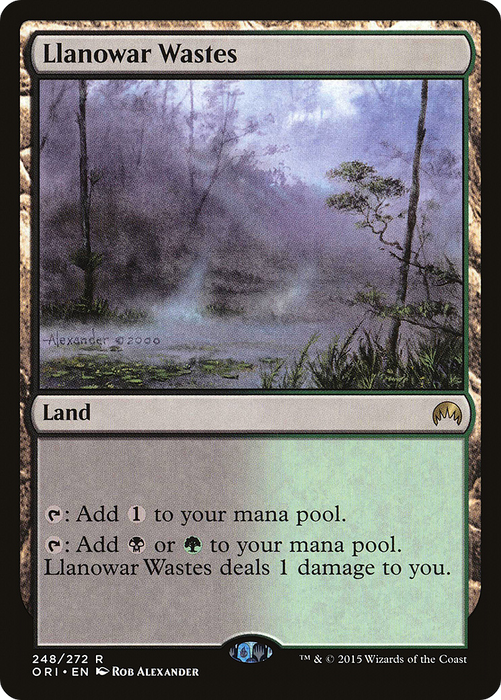 Llanowar Wastes (ORI-248) - rare