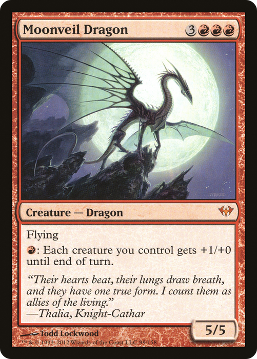 Moonveil Dragon (DKA-099) - mythic - Foil