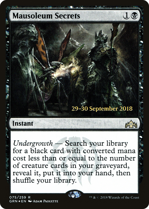 Mausoleum Secrets (PRE-75S) - rare - Foil