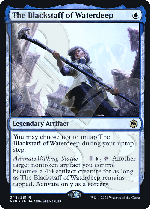 The Blackstaff of Waterdeep (AFR&-48A) - rare - Foil