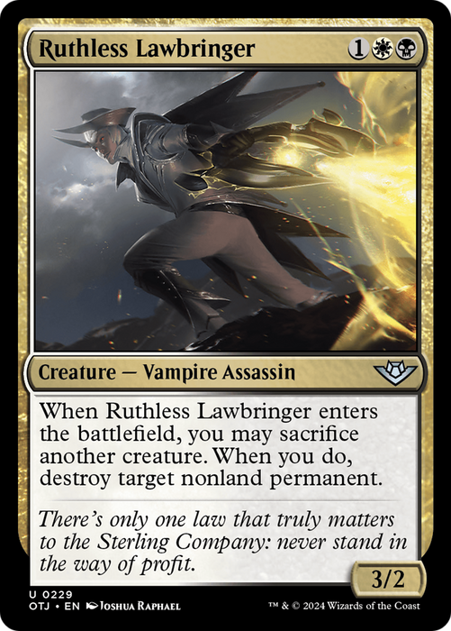 Ruthless Lawbringer (OTJ-229) - uncommon - Foil