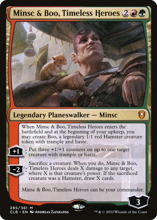 Minsc & Boo, Timeless Heroes (CLB-285) - mythic - Foil
