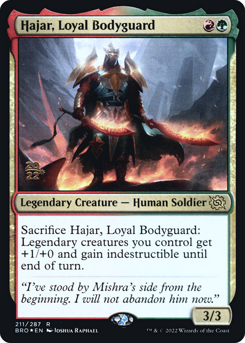 Hajar, Loyal Bodyguard (PRE-211S) - rare - Foil