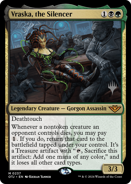 Vraska, the Silencer (PPOTJ-237P) - mythic