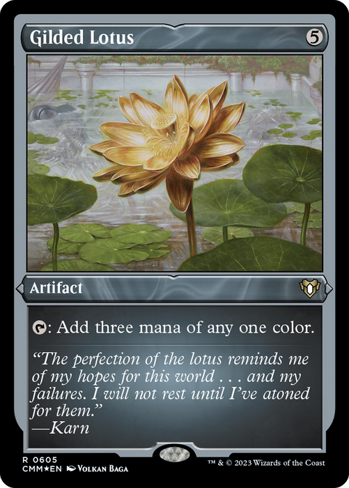 Gilded Lotus (CMM-605) - rare - Etched Foil