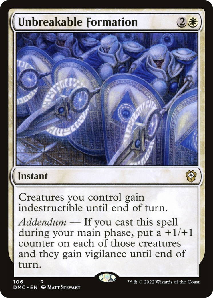 Unbreakable Formation (DMC-106) - rare