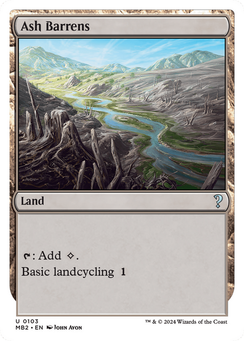 Ash Barrens (MB2-103) - uncommon