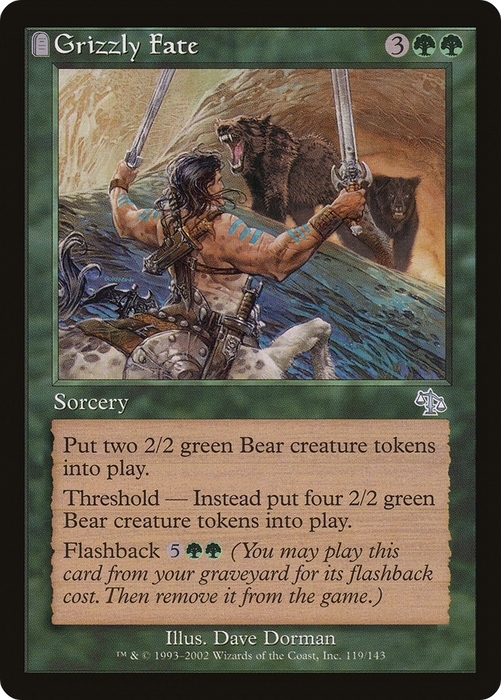 Grizzly Fate (JUD-119) - uncommon: (tombstone) - Foil