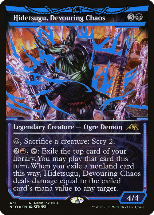 Hidetsugu, Devouring Chaos (NEO-431) - rare: (Showcase) - Foil