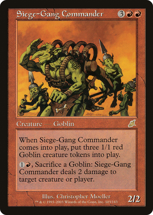 Siege-Gang Commander (SCG-103) - rare