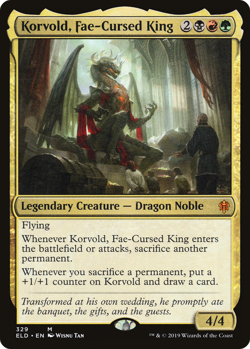 Korvold, Fae-Cursed King (ELD-329) - mythic - Foil