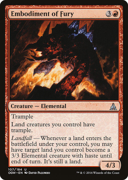 Embodiment of Fury (OGW-107) - uncommon - Foil