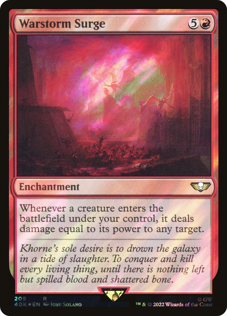 Warstorm Surge (40K-209★) - rare - Foil