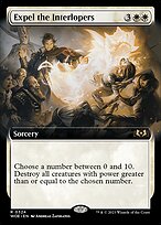 Expel the Interlopers (WOE-324) - rare: (Extended Art) - Foil