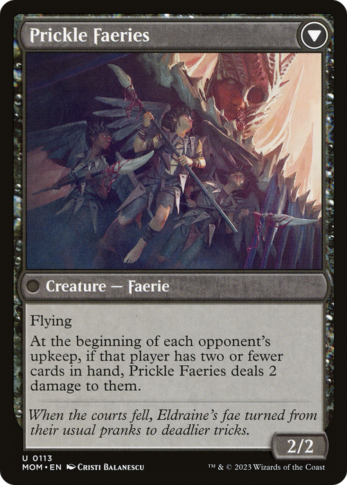 Invasion of Eldraine // Prickle Faeries (MOM-113) - uncommon - Foil