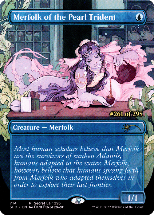 Merfolk of the Pearl Trident (SLD-714) - rare (Borderless)