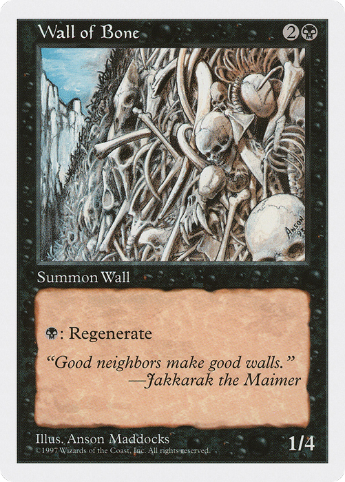Wall of Bone (5ED-203) - uncommon