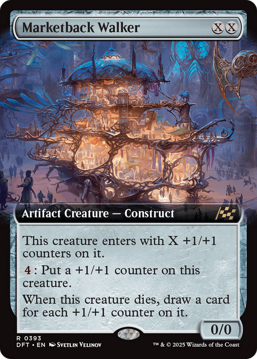 Marketback Walker (DFT-393) - rare: (Extended Art) - Foil