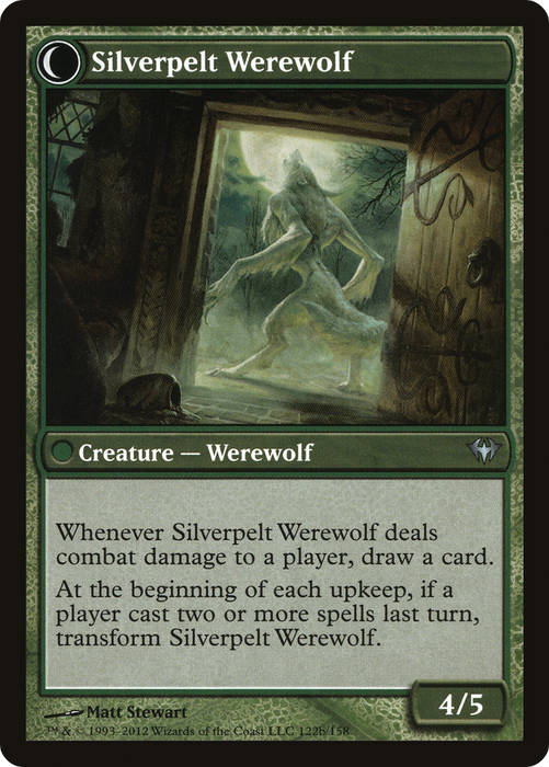 Lambholt Elder // Silverpelt Werewolf (DKA-122) - uncommon: (Double Faced Transform)