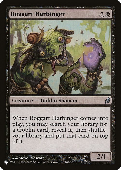 Boggart Harbinger (LIST-LRW-102) - uncommon