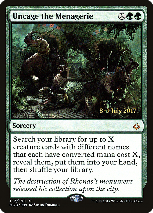 Uncage the Menagerie (PRE-137S) - mythic - Foil