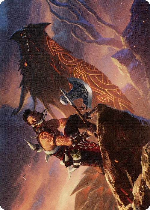 Dragonkin Berserker // Dragonkin Berserker (AKHM-032) - common (Borderless)
