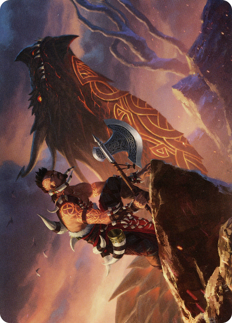 Dragonkin Berserker // Dragonkin Berserker (AKHM-032) - common (Borderless)