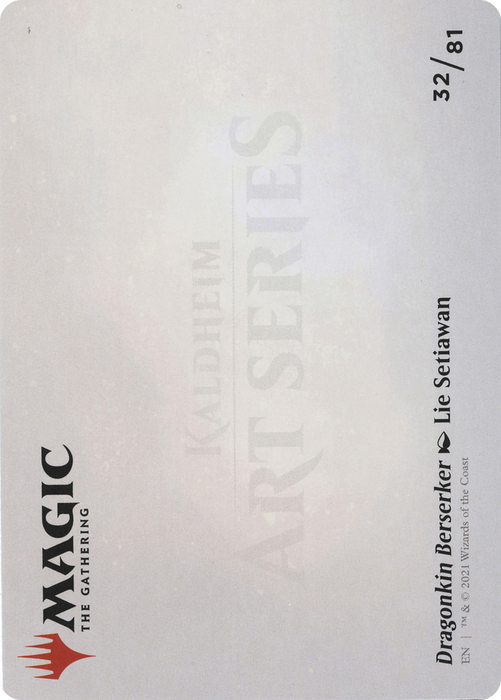 Dragonkin Berserker // Dragonkin Berserker (AKHM-032) - common (Borderless) - Foil