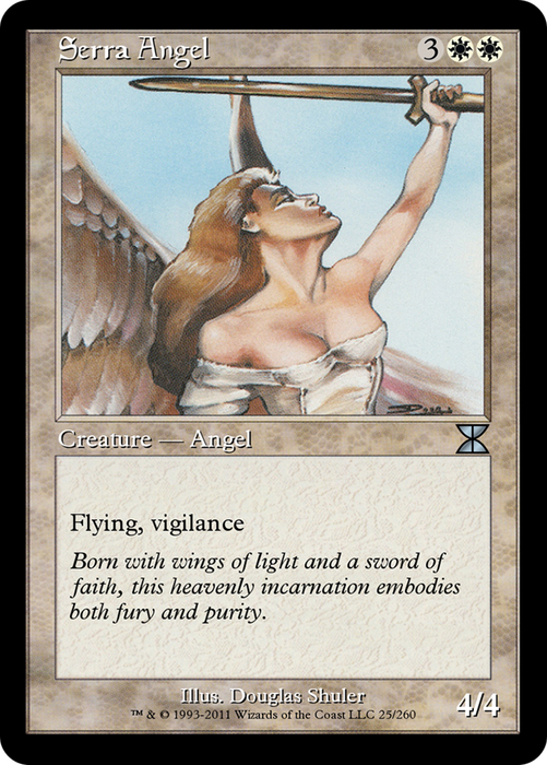 Serra Angel (ME4-025) - uncommon - Foil