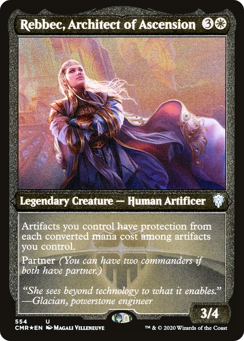 Rebbec, Architect of Ascension (CMR-554) - uncommon - Etched Foil