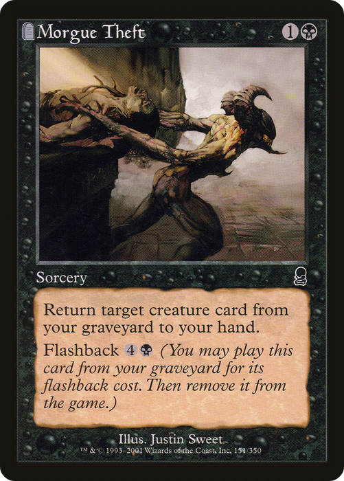 Morgue Theft (ODY-151) - common: (tombstone)