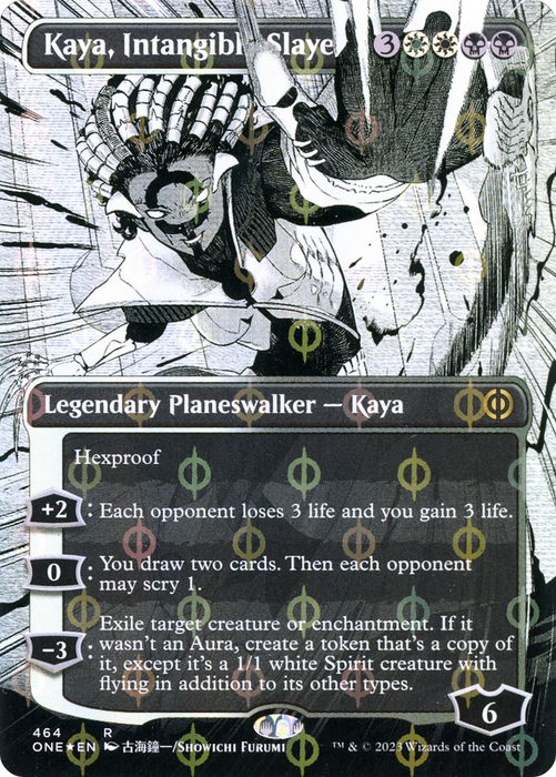 Kaya, Intangible Slayer (ONE-464) - rare: (Showcase) (Borderless) - Foil