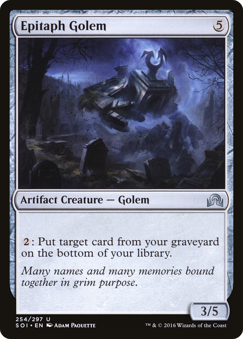 Epitaph Golem (SOI-254) - uncommon