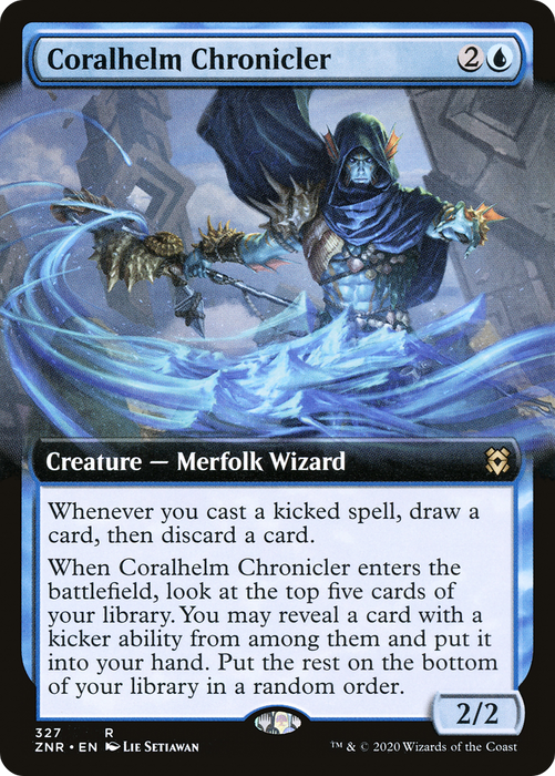 Coralhelm Chronicler (ZNR-327) - rare: (Extended Art)