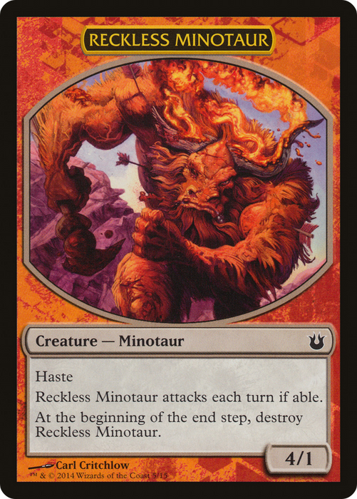 Reckless Minotaur (HERO-005) - common