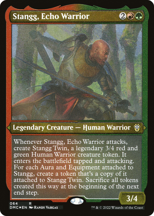 Stangg, Echo Warrior (DMC-064) - rare - Etched Foil