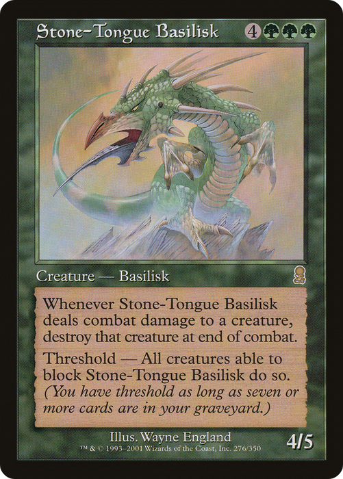 Stone-Tongue Basilisk (ODY-276) - rare