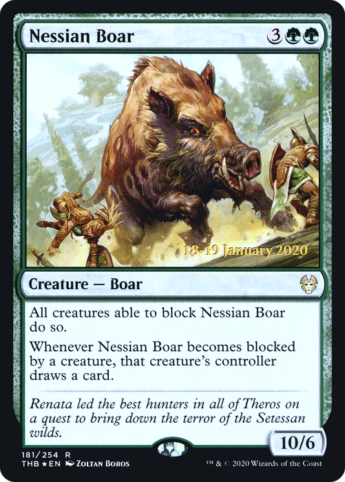 Nessian Boar (PRE-181S) - rare - Foil