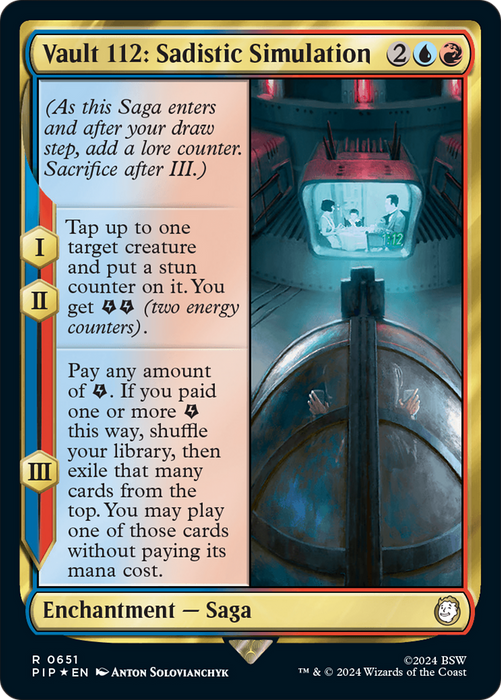 Vault 112: Sadistic Simulation (PIP-651) - rare - Foil
