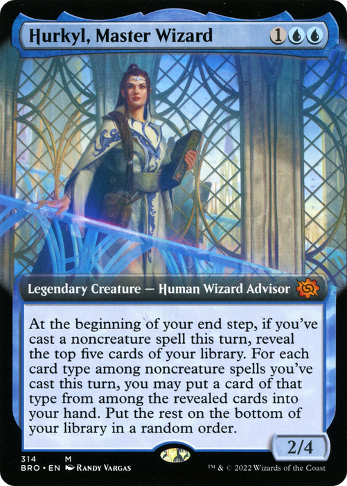 Hurkyl, Master Wizard (BRO-314) - mythic: (Extended Art)