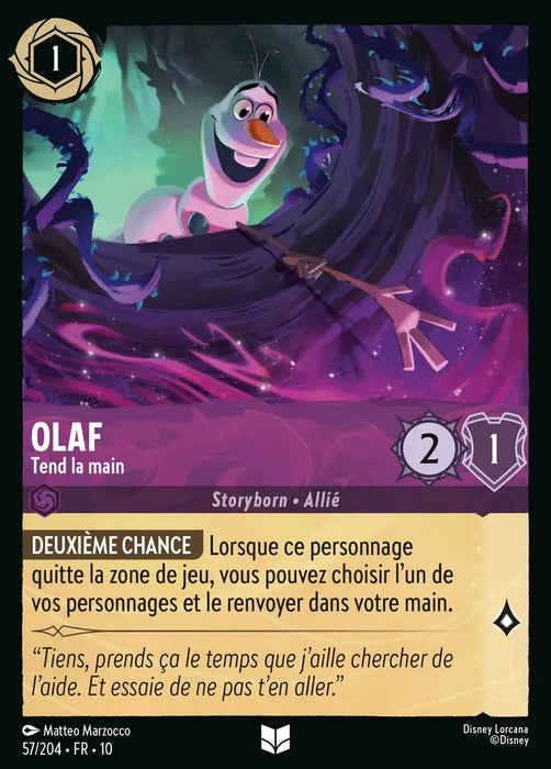 Olaf - Tend la main (57/204) - LDLP - Inhabituelle - Cold Foil