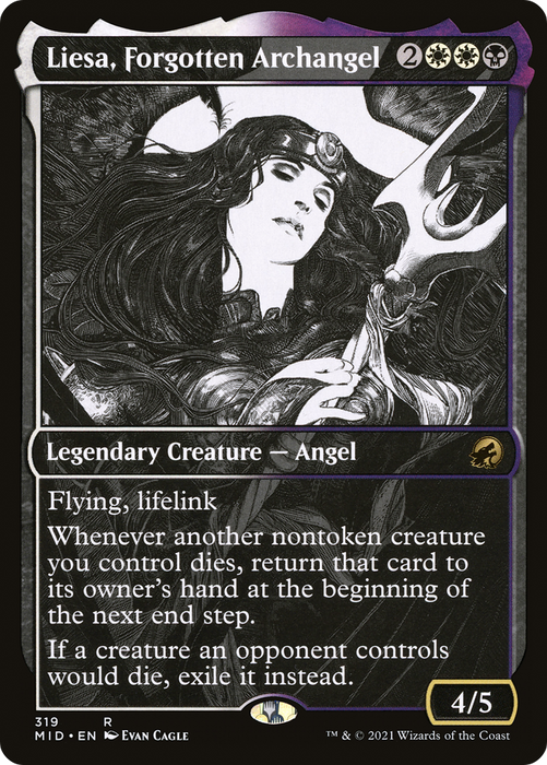 Liesa, Forgotten Archangel (MID-319) - rare: (Showcase)