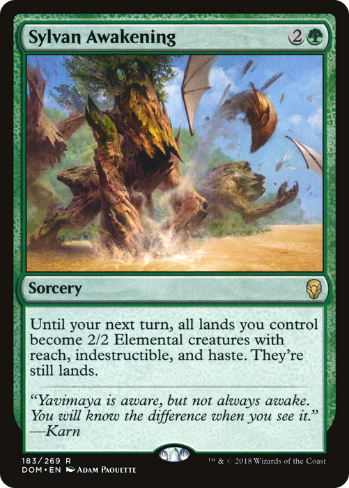 Sylvan Awakening (DOM-183) - rare - Foil
