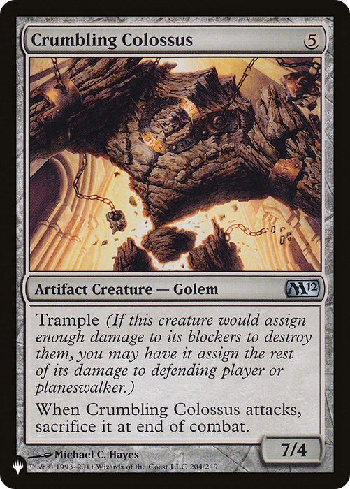 Crumbling Colossus (LIST-M12-204) - uncommon