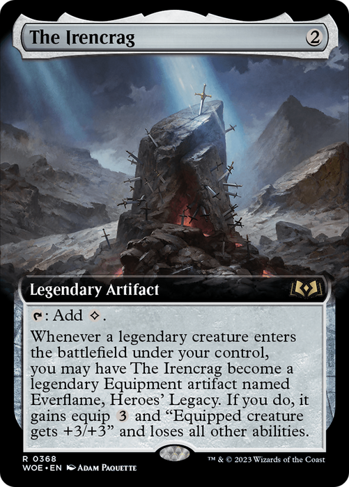 The Irencrag (WOE-368) - rare: (Extended Art) - Foil
