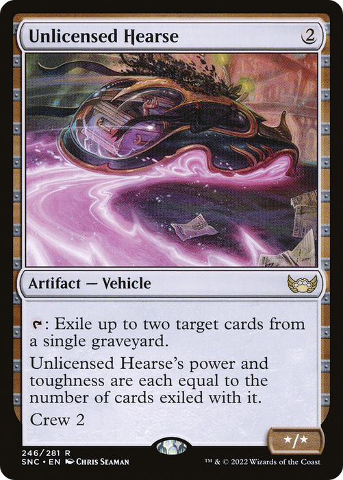 Unlicensed Hearse (SNC-246) - rare - Foil