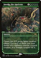 Invoke the Ancients (NEO-390) - rare: (Showcase) - Foil