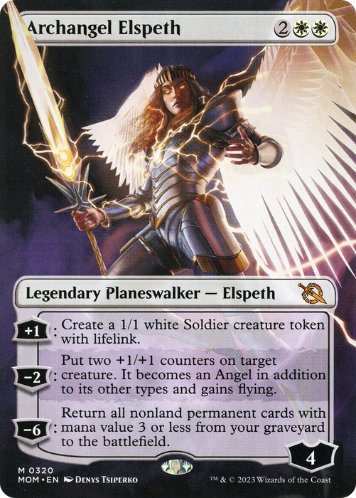 Archangel Elspeth (MOM-320) - mythic (Borderless) - Foil