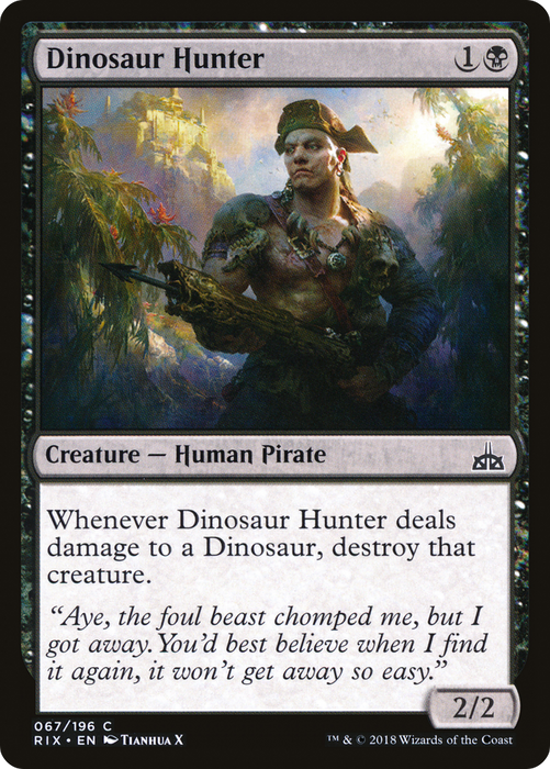 Dinosaur Hunter (RIX-067) - common - Foil