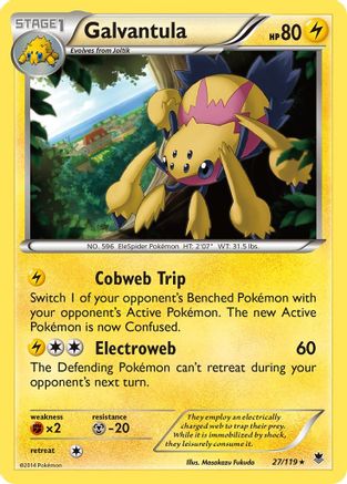 Galvantula (027) - XPF  - Rare - Reverse Holofoil
